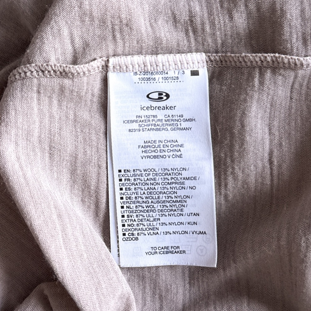 Icebreaker Women's Tech Lite Short Sleeve Low Crewe at My Peak - Size Small - Picture 5 of 7
